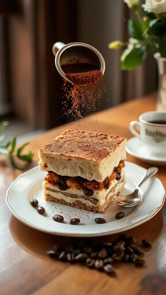 cocoa powder for garnish