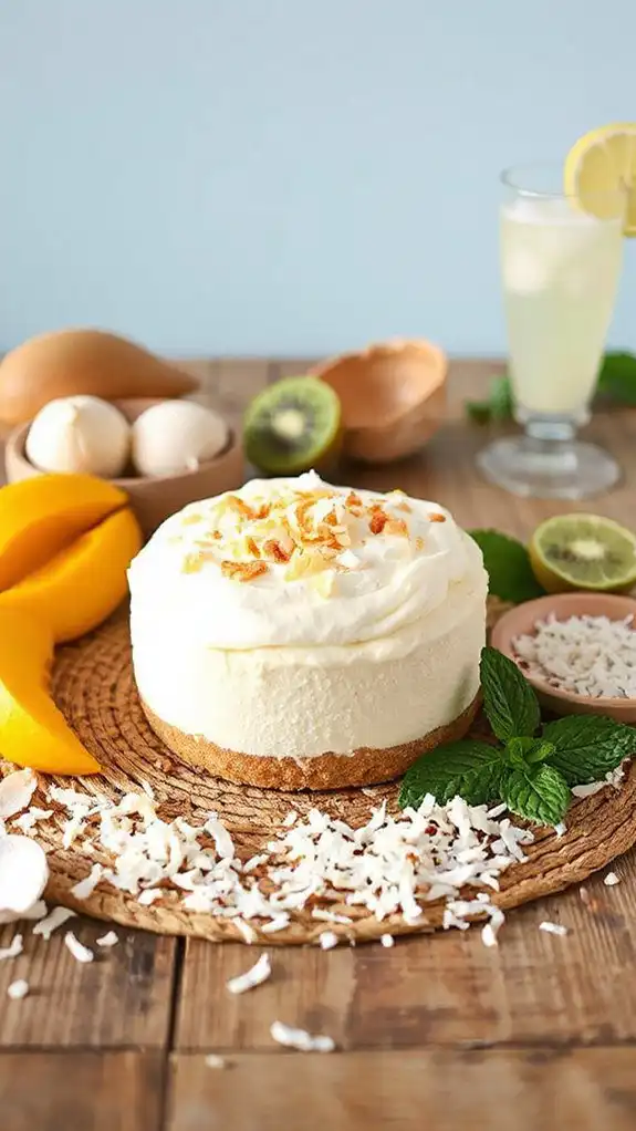 coconut cheesecake fusion delight