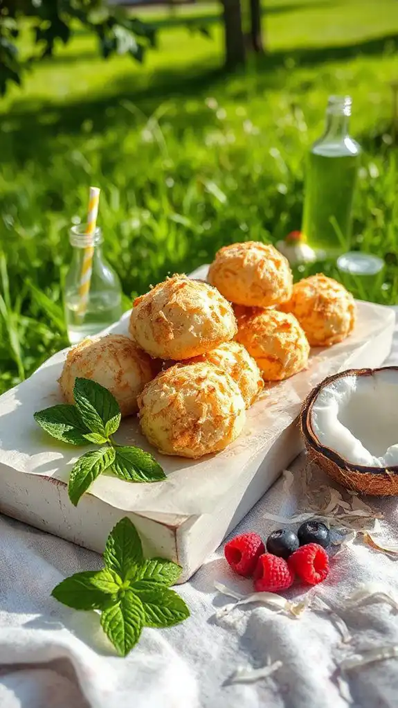 coconut chewy gluten free dessert