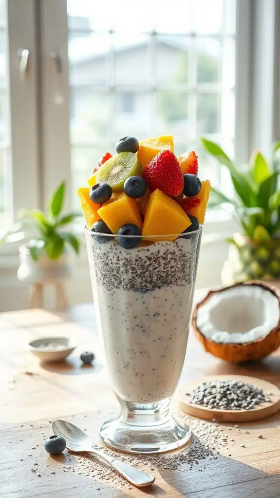 coconut chia seed delight