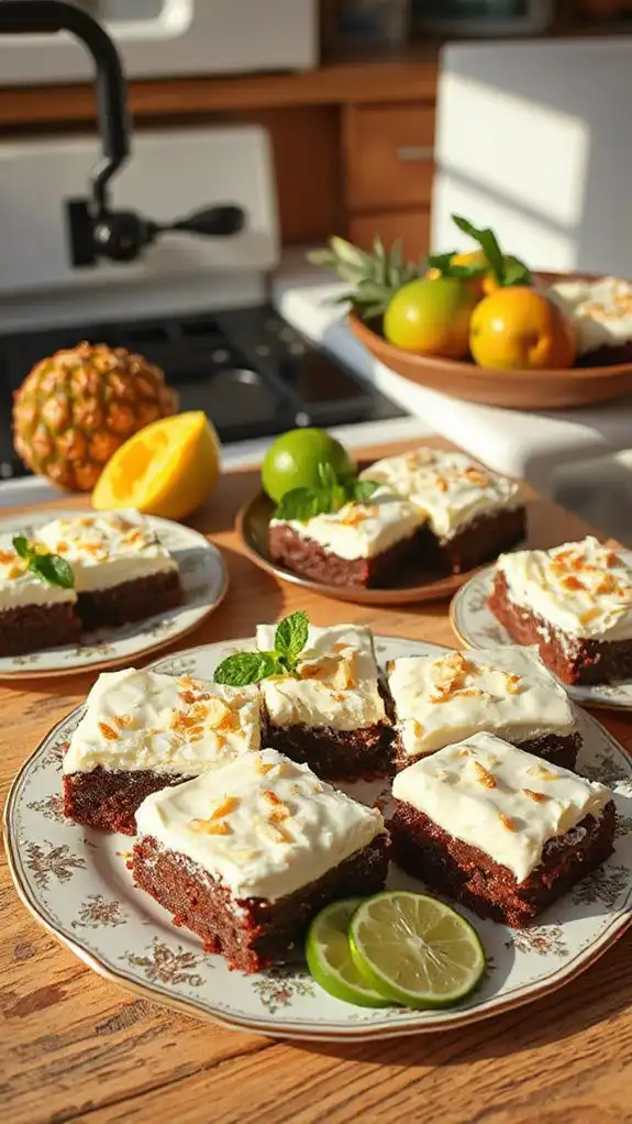 coconut chocolate fusion dessert
