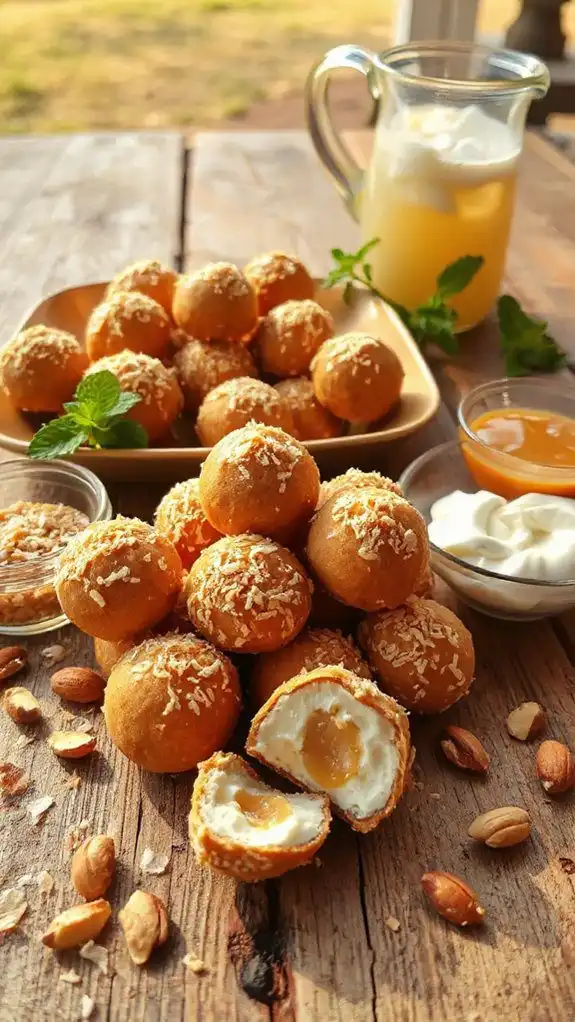 coconut chocolate praline truffles