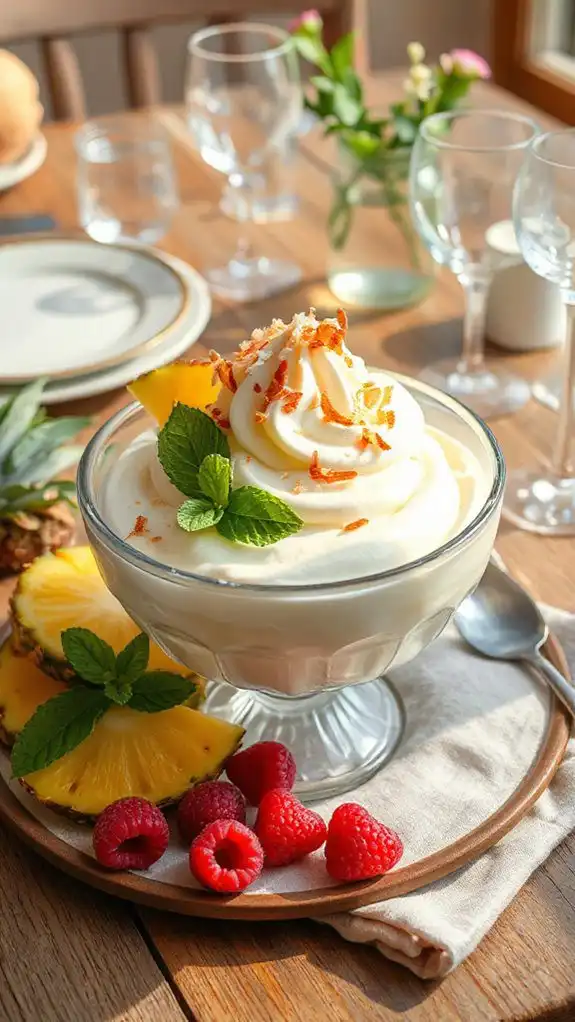 coconut frozen yogurt delight