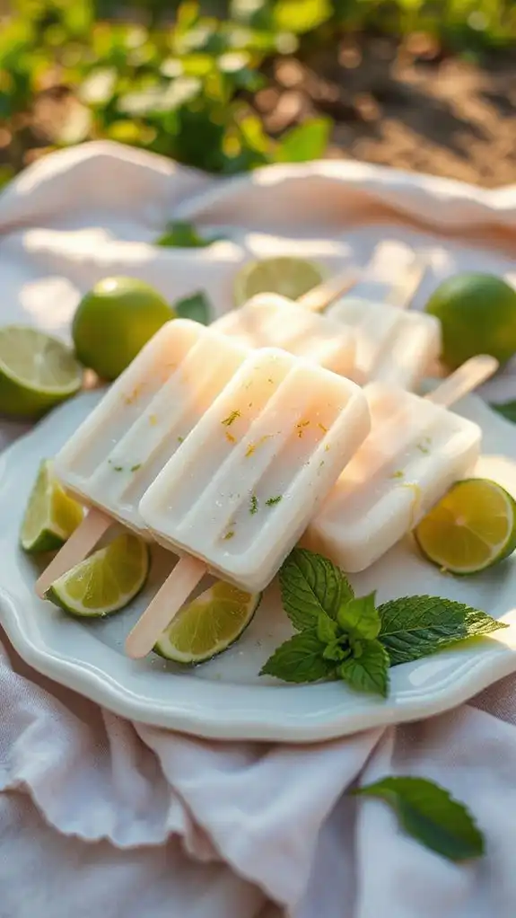 coconut lime summer popsicles coconut lime summer popsicles