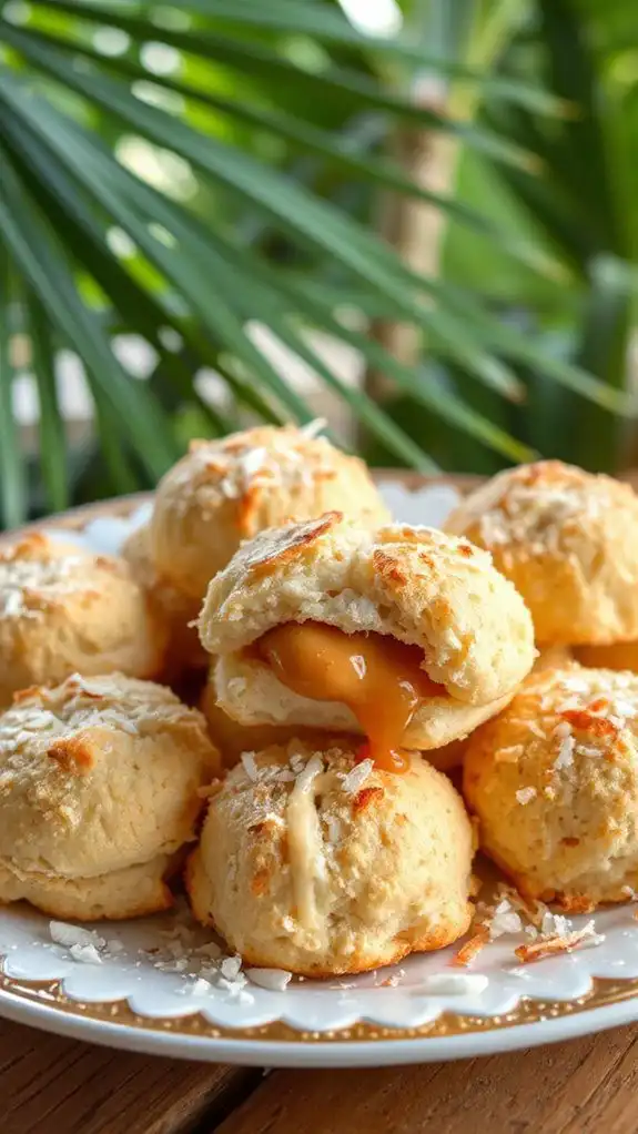 coconut macaroons with dulce coconut macaroons with dulce