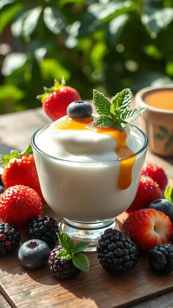 coconut panna cotta dessert