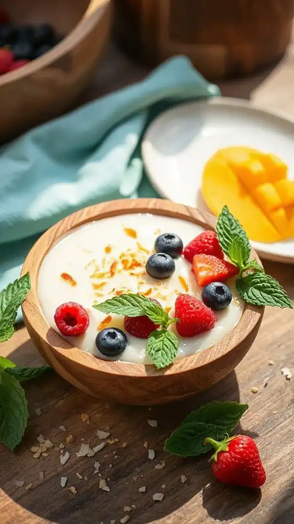 coconut quinoa pudding delight