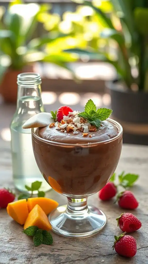 coconut water chocolate mousse coconut water chocolate mousse
