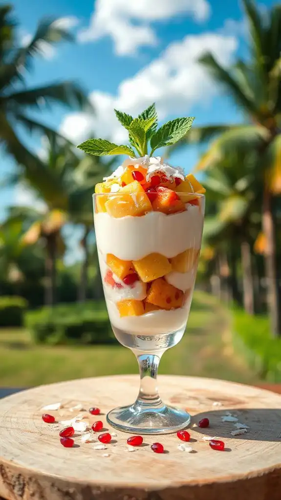 coconut water yogurt parfaits coconut water yogurt parfaits