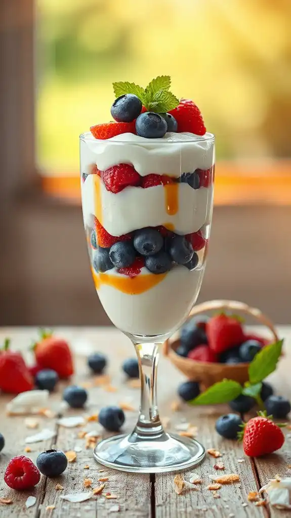 coconut yogurt berry parfait