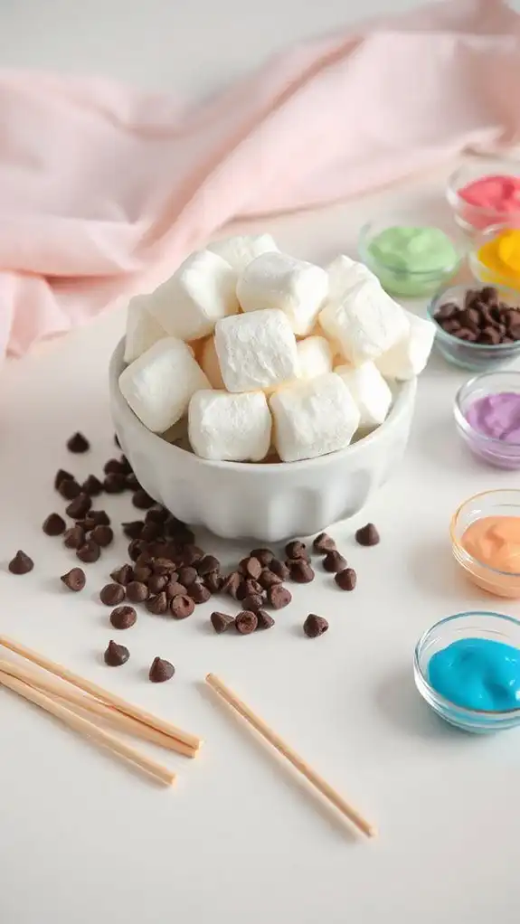 collect chocolate and marshmallows collect chocolate and marshmallows