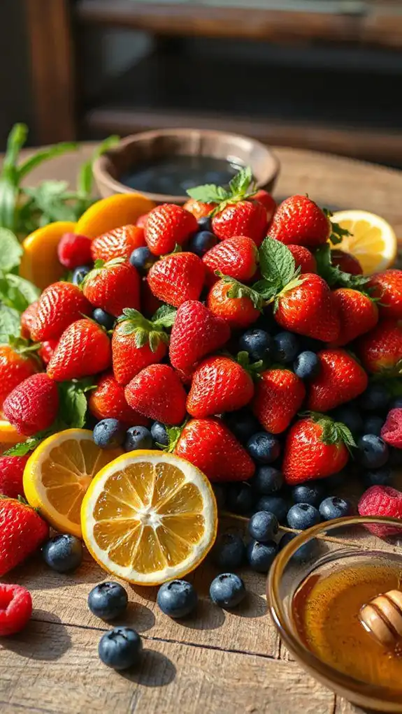 collect ripe seasonal fruits
