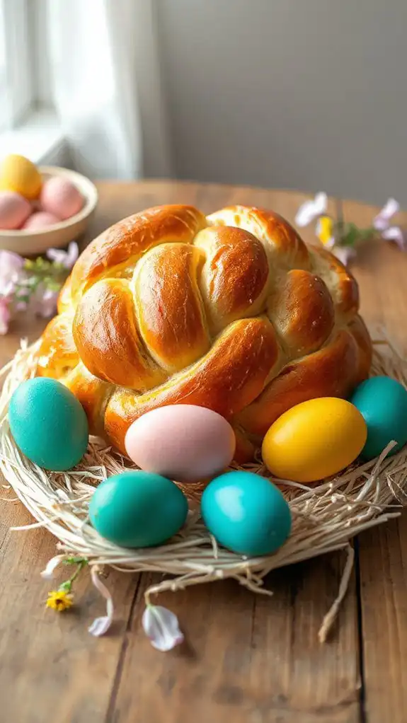 colorful egg garnish addition