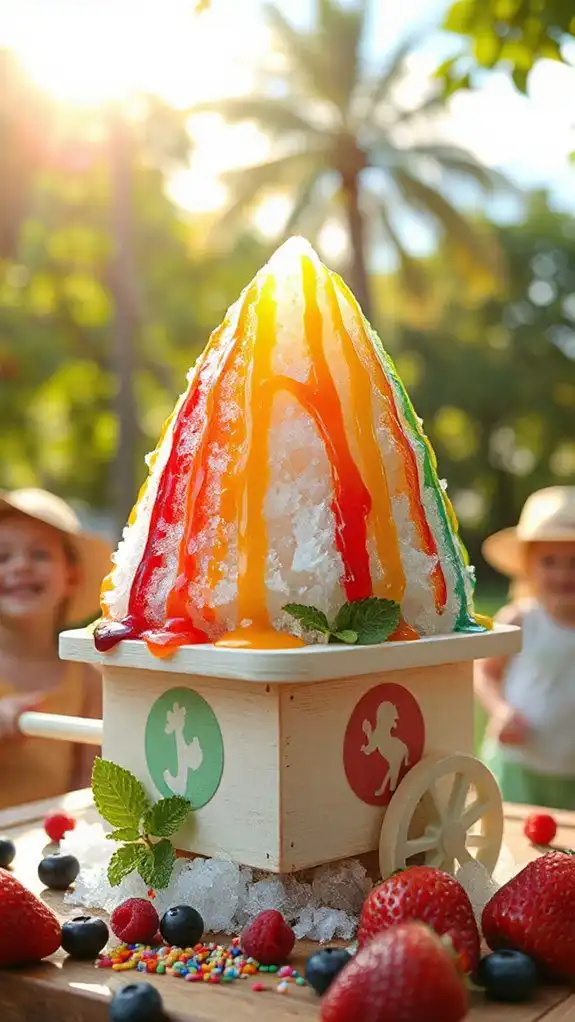 colorful frozen summer treat
