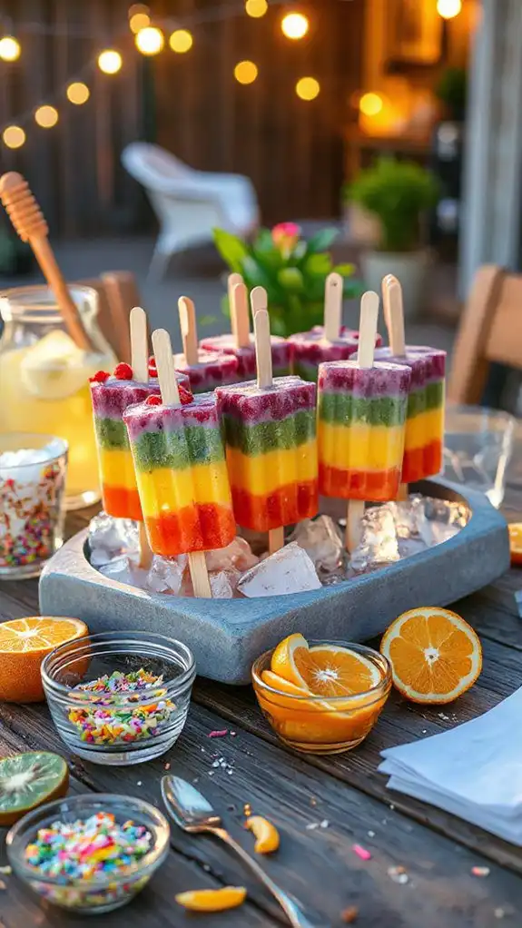 colorful fruit pops recipe