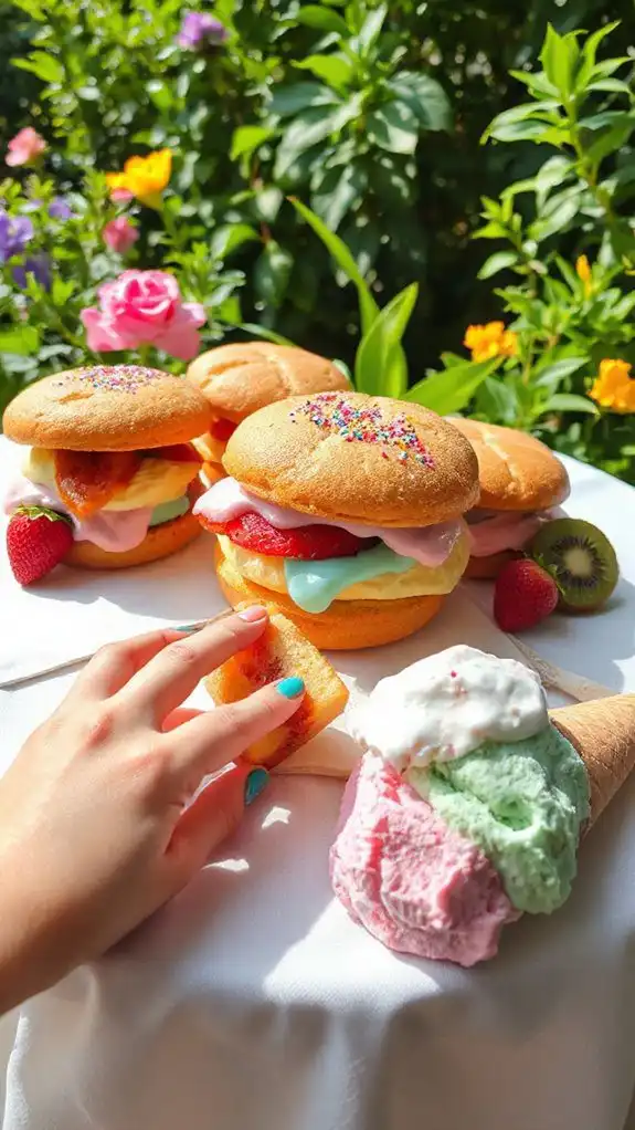 colorful ice cream sandwiches colorful ice cream sandwiches