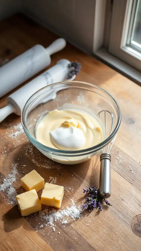 combine butter and cream combine butter and cream