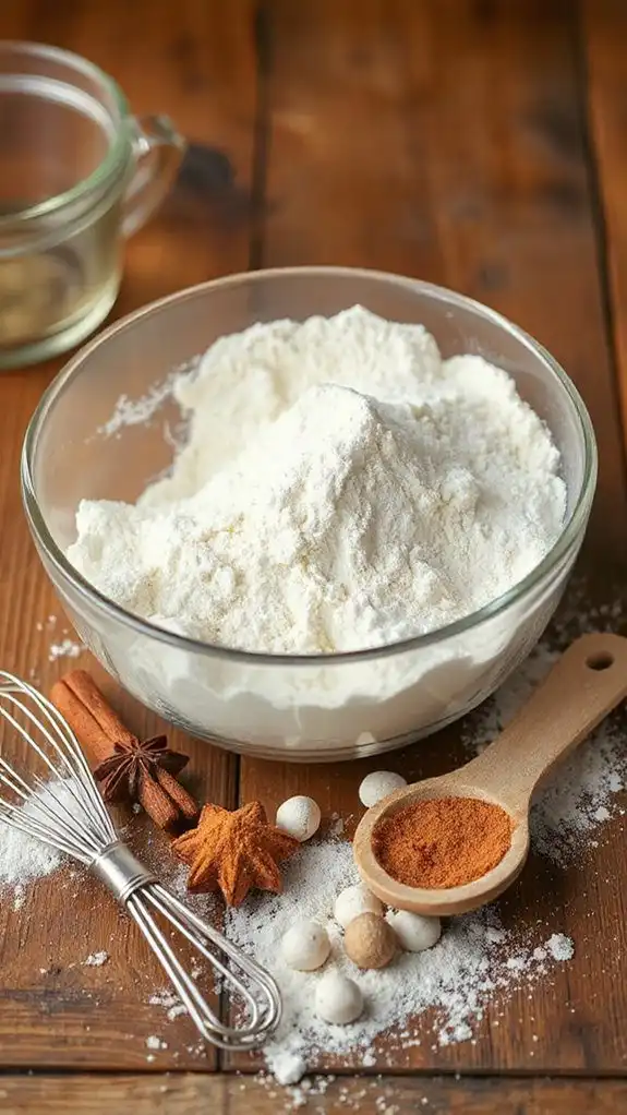 combine dry ingredients thoroughly