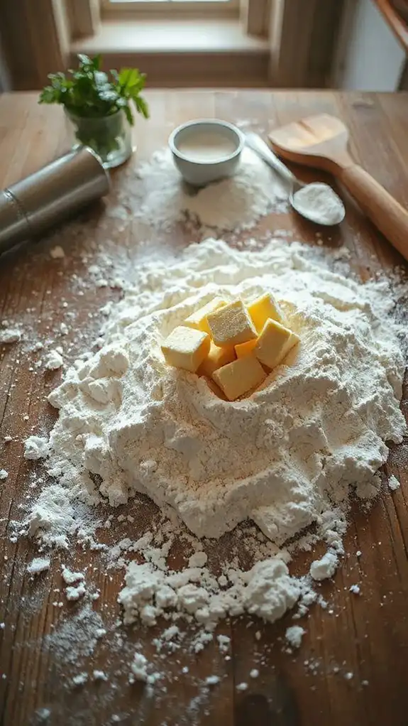 combine flour and butter combine flour and butter