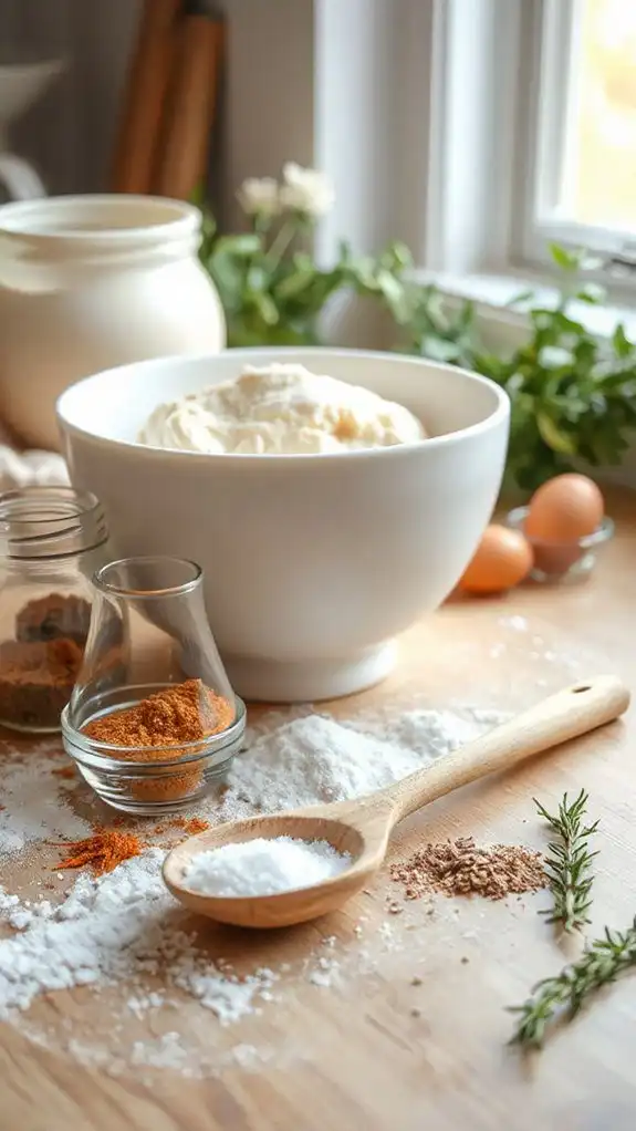 combine spices and sugar