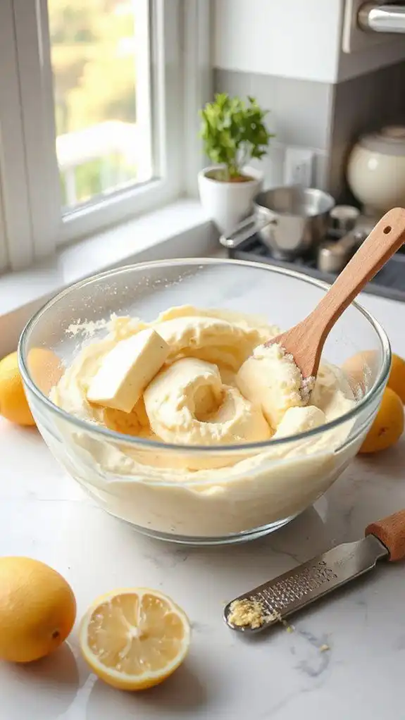 combine sugar and butter