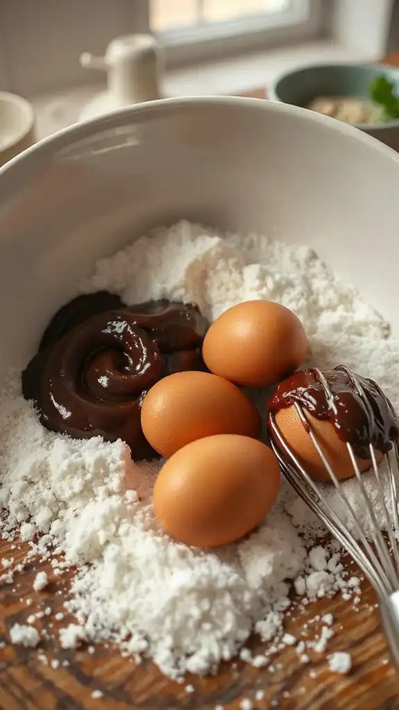 combine sugar and eggs combine sugar and eggs
