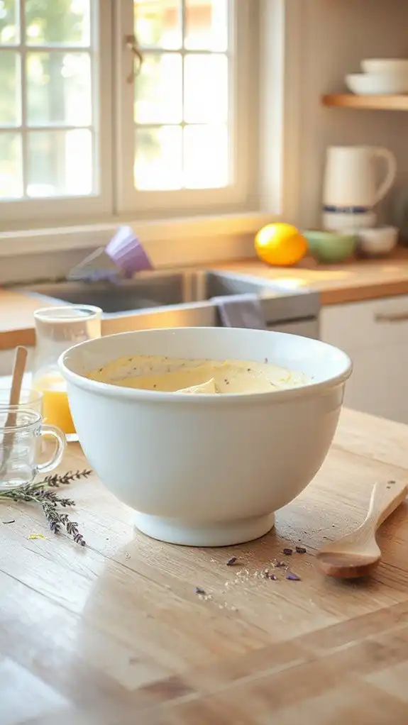 combine wet ingredients gently