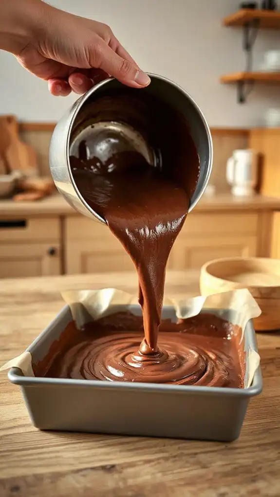 controlled pour ensures uniformity