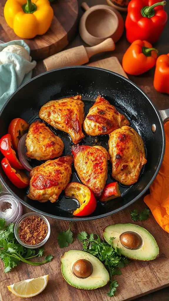 cook chicken until golden