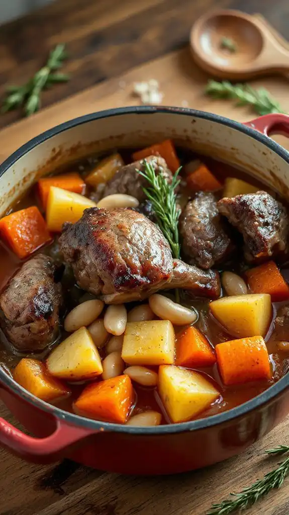 cook gently for blending