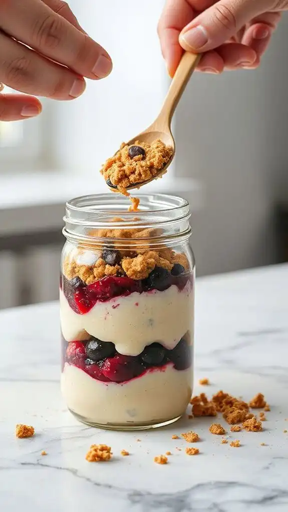 cookie crumbs add crunch