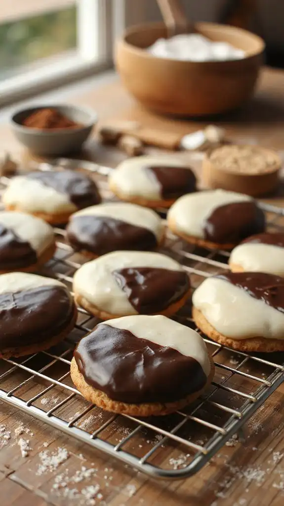 cool cookies on racks