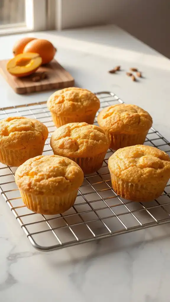 cool cupcakes on rack