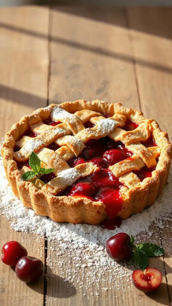 cool pie on rack