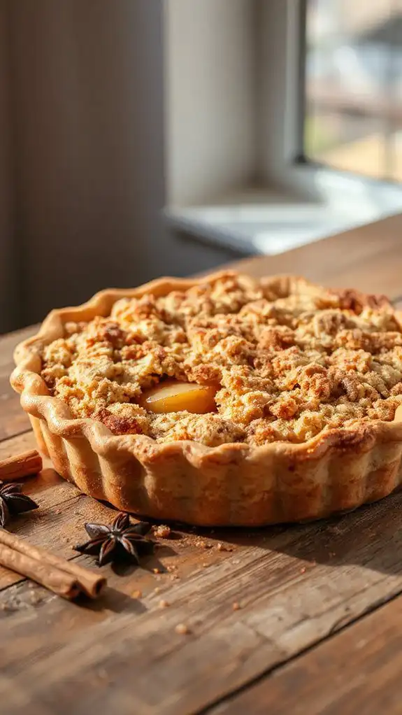 cool pie on wire rack