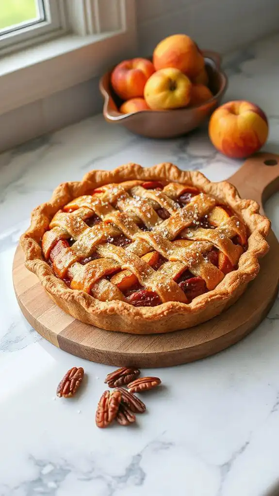 cool pie on wire rack