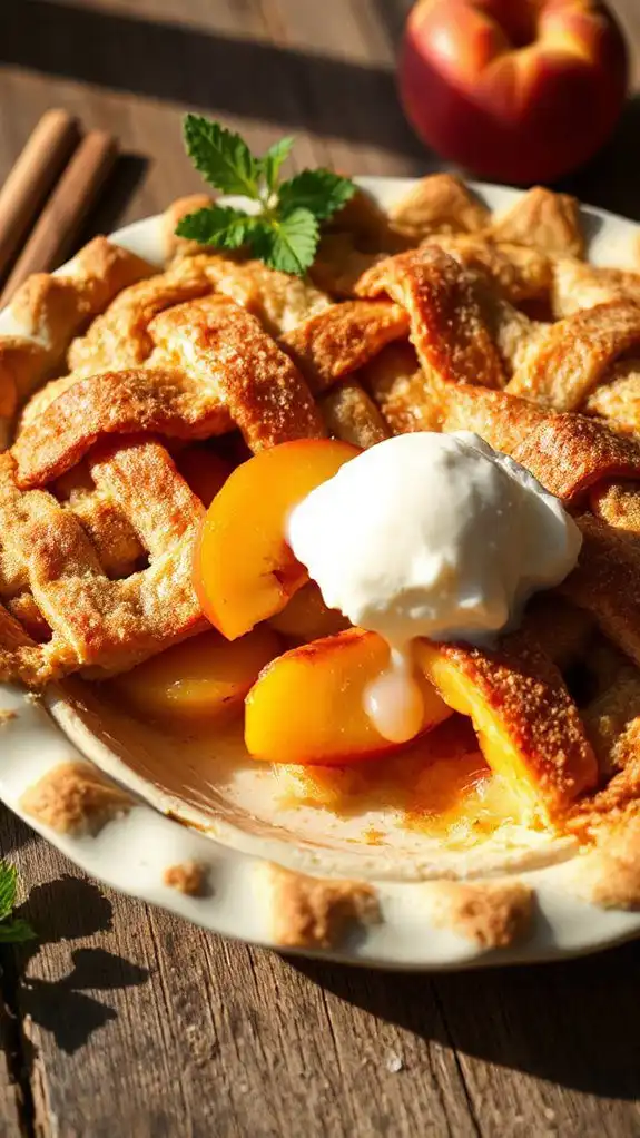country style peach cobbler