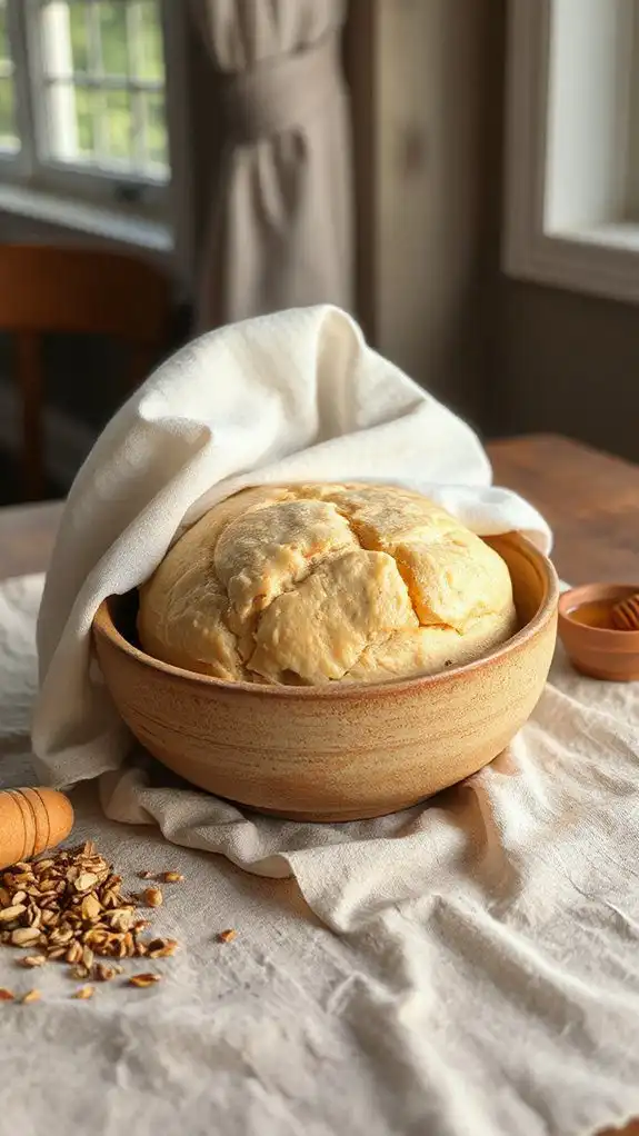 cover dough while rising