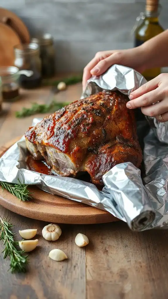 cover food with foil