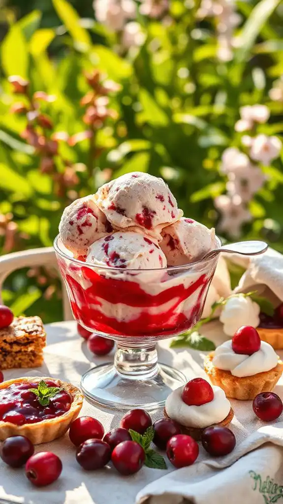 cranberry ice cream delight
