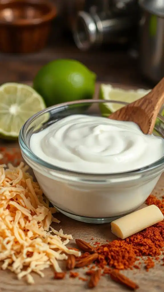 cream enhances dish richness