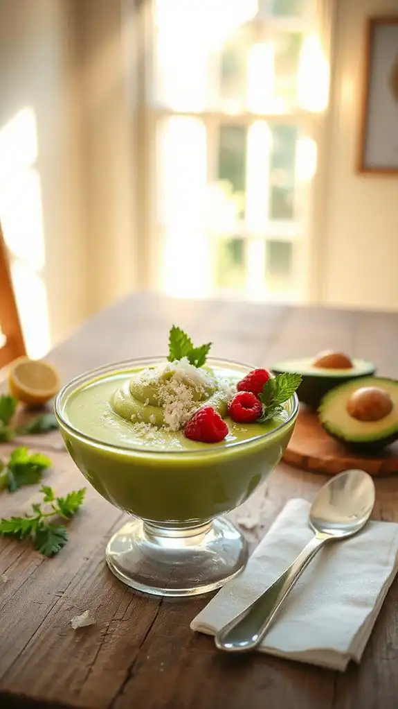 creamy avocado pudding recipe