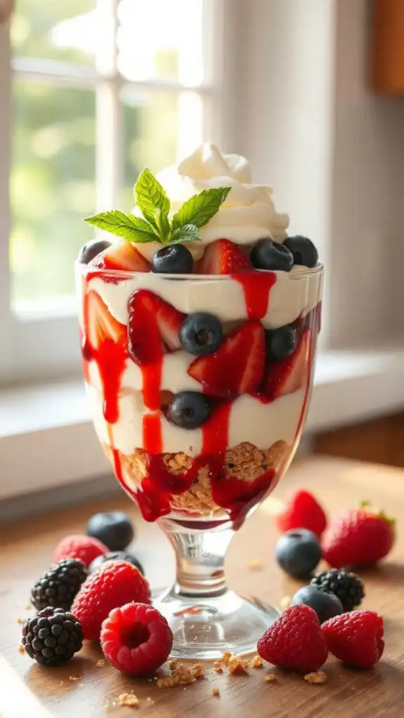creamy berry parfait delight