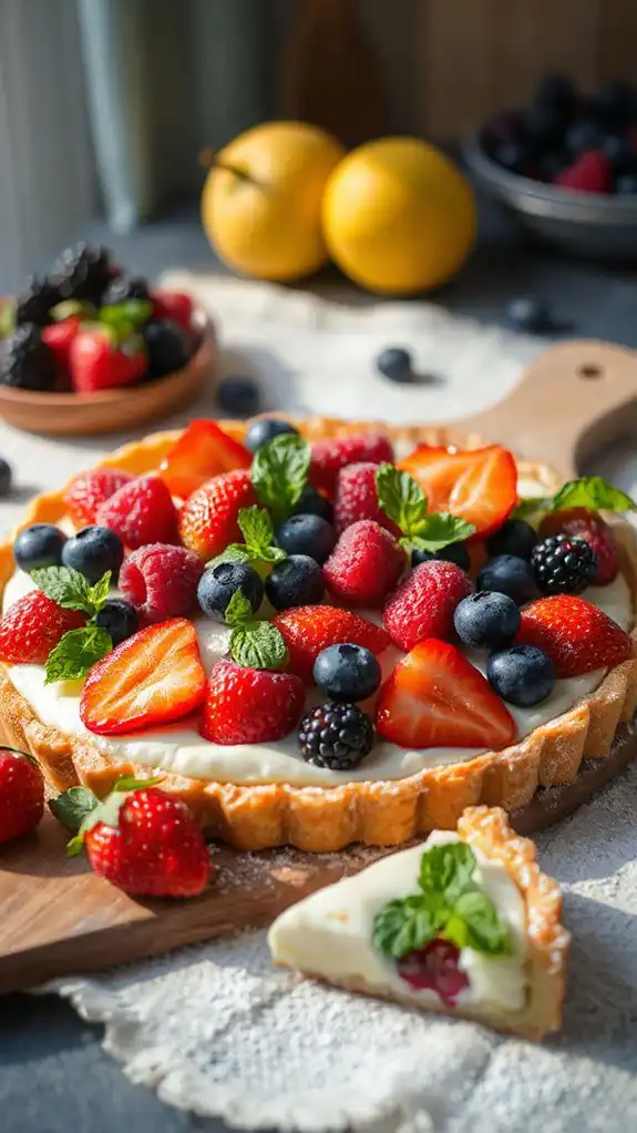 creamy berry tart delight creamy berry tart delight