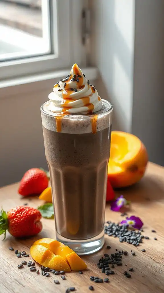 creamy black sesame delight