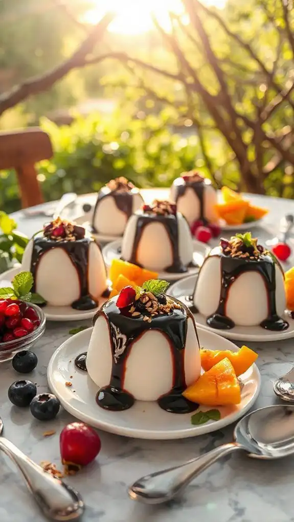 creamy black sesame dessert