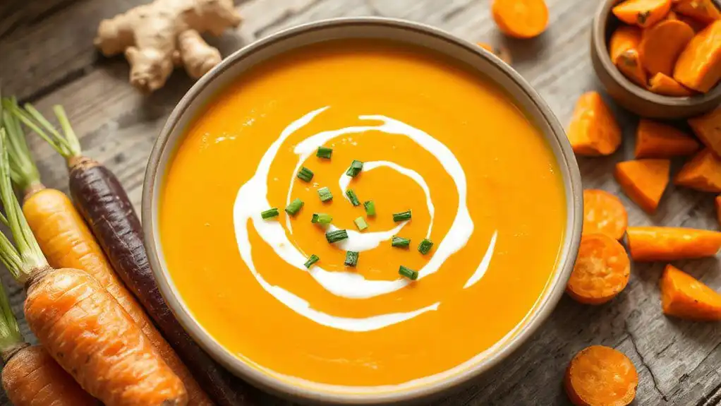 creamy carrot ginger soup
