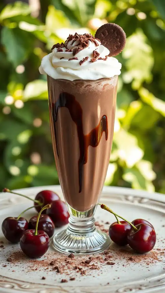 creamy chocolate cherry delight
