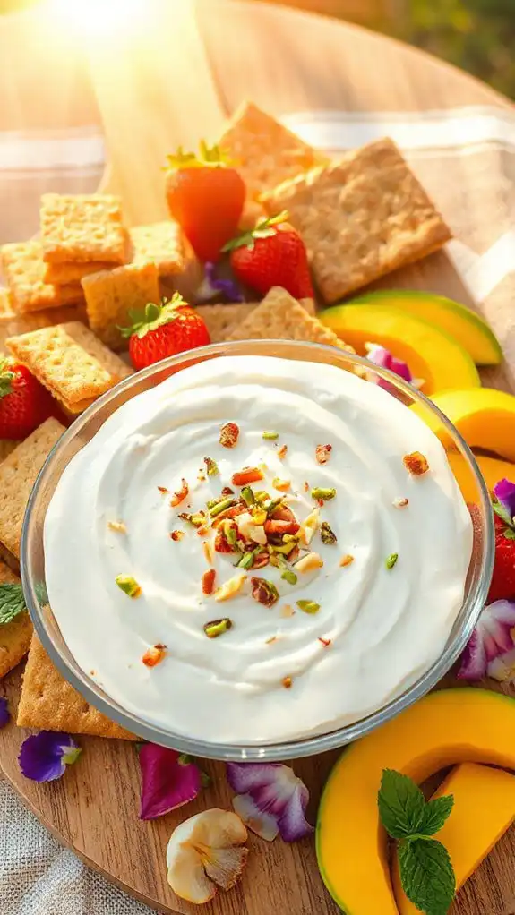 creamy coconut dessert dip