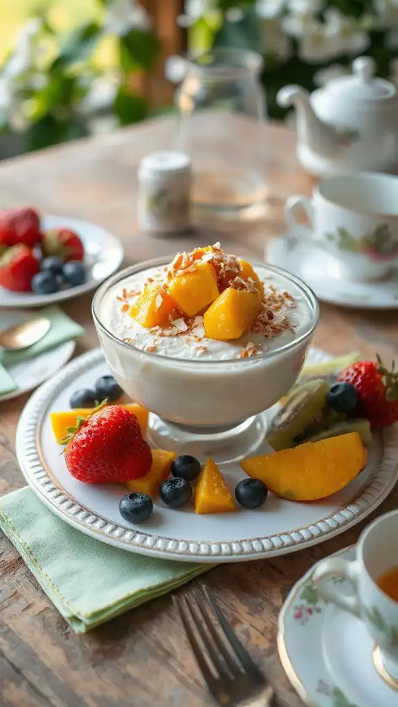 creamy coconut mango pudding creamy coconut mango pudding